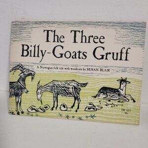 Great 1963 Edition "three Billy Goats Gruff" Norwegian Fairytale